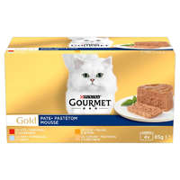 markak/purina.png GOURMET Gold Felnőtt macska konzerv - vegyes válogatás - pástétom 4 x 85g