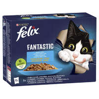 markak/purina.png FELIX Fantastic Felnőtt macska alutasak - halas válogatás 12 x 85g