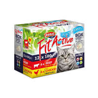 markak/panzi.png FitActive FitaBox Felnőtt macska alutasak - marha & csirke 12 x 100g