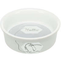 markak/trixie.png Trixie Kerámia Tál Hello Nyúl Mintával 240ml / 11cm Szürke