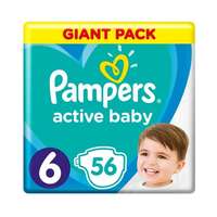 PAMPERS PAMPERS ACTIVE BABY ELDOBHATO PELENKA 6 (13-18 KG) 56 DB, GIANT PACK