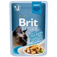 BRIT BRIT PREMIUM CAT TASAK DELICATE FILLETS IN GRAVY WITH CHICKEN 85G (293-111250)