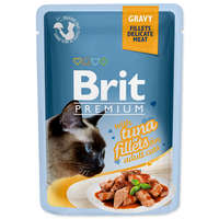 BRIT BRIT PREMIUM CAT TASAK DELICATE FILLETS IN GRAVY WITH TUNA 85G (293-111252)