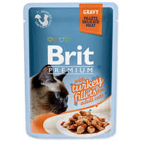 BRIT BRIT PREMIUM CAT TASAK DELICATE FILLETS IN GRAVY WITH TURKEY 85G (293-111251)