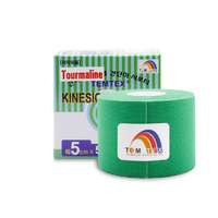 TEMTEX TEMTEX KINESIO TAPE TOURMALINE, KINEZIOLOGIAI SZALAG ZOLD 5CM X 5M