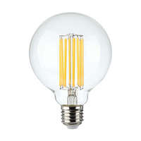  LED lámpa E27 Filament (6W/300°) G95 - meleg fehér