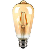 V-TAC V-TAC E27 LED izzó Vintage filament (4W/300°) ST64 Körte - meleg fehér
