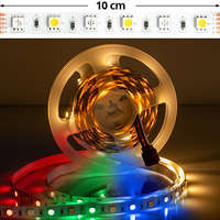 LED szalag beltéri 5050-60 (12 Volt) DEKOR! - RGB+meleg