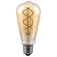 V-TAC V-TAC E27 LED izzó Vintage filament (4.8W/300°) ST64L - extra meleg fehér, dimmelhető