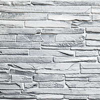 ANRO Wall ANRO Wall Flexpanel PVC falburkoló lap - Keskeny, hasított kő mintás burkolólap műanyagból (ezüst)