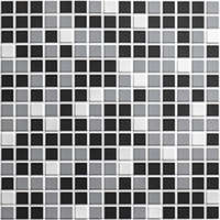 ANRO Wall ANRO Wall Flexpanel PVC falburkoló lap - Mozaik csempe fekete-szürke műanyag burkolólap