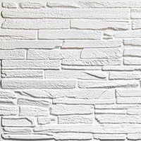 ANRO Wall ANRO Wall Flexpanel PVC falburkoló lap - Keskeny, hasított kő mintás burkolólap műanyagból (fehér)