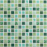 ANRO Wall ANRO Wall Flexpanel PVC falburkoló lap - Mozaik csempe, zöld színű műanyag falburkolat, Provánszi mintával