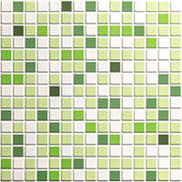 ANRO Wall ANRO Wall Flexpanel PVC falburkoló lap - Mozaik csempe, zöld-fehér színű műanyag falburkolat