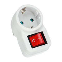 V-TAC V-TAC Fali aljzat 1-es (1 földelt, 16 Amper) kapcsolós, max 3500W, fehér