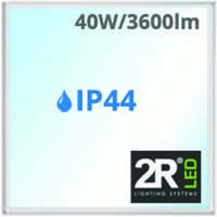 2R LED 2R LED Capri slim extra vékony LED panel (600 x 600mm) 40W - hideg fehér IP44 - fürdőbe is