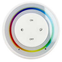 MiLight MiLight RGB+CCT Fali FullColor szabályzó panel, kör alakú, elemes - fehér színű S2-W