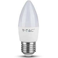 V-TAC V-TAC E27 LED lámpa (4.5W/180°) Gyertya, opál - hideg fehér