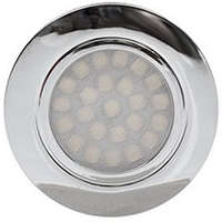 UltraLux UltraLux Mini LED spot lámpatest (4W) króm, természetes fehér, kör