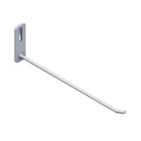 Perforált lemezes szerszámfal: Fém szerszámtartó akasztó (hosszú) szürke (4 db)