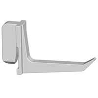 Perforált lemezes szerszámfal: Műanyag szerszámtartó akasztó (rövid) fehér (10 db)