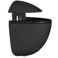 Üvegpolc tartó 2.5 mm - 21 mm közötti vastagságú üvegpolcokhoz (2 darab) fényes fekete