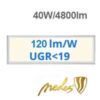 Nedes Nedes LED panel (1200 x 300 mm) 40W - természetes fehér, 120 lm/W, backlite panel, UGR