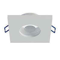 LED Labs LED Labs Beépíthető spot lámpatest BONA, négyzet alakú, IP44 pára ellen védett, fix, fehér (GU10)
