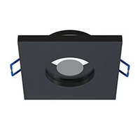 LED Labs LED Labs Beépíthető spot lámpatest BONA, négyzet alakú, IP44 pára ellen védett, fix, fekete (GU10)