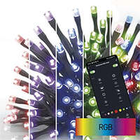 EMOS EMOS GoSmart LED fényfüzér - Wifi vezérléssel (12 m/120 LED) RGB, 64 világítási mód