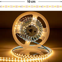 LED szalag beltéri 2835-120 (24 Volt) - meleg fehér, 3 mm széles (Dekor!)