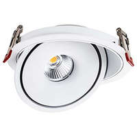  Süllyeszthető mélysugárzó LED lámpa 12W, fehér, változtatható színhőmérséklet, kör alakú, billenthető