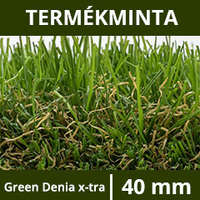 Nortene Nortene Termékminta: 40 mm-es műfű - Green Denia x-tra, extra dús kivitel, 6 év garancia, 12x12 cm