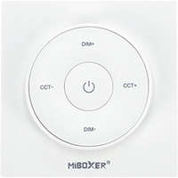 MiLight MiLight K2-W Fali távirányító panel változtatható színhőmérsékletű (CCT) LED vezérlőhöz - forgatógombos, elemes, fehér