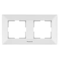 Panasonic Panasonic Arkedia sorolókeret (2-es), vízszintes fehér, Panasonic feliratos