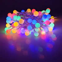 MODEE MODEE Mini gömb kültéri LED karácsonyi fényfüzér, (10m/100 LED) multicolor, 8 világítási mód
