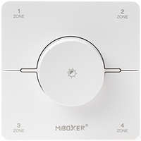 MiLight MiLight K0SW Dimmer - fali távirányító panel (4 zónás) LED szalag fényerő és színhőmérséklet (CCT) szabályzó - elemes, fehér