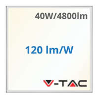 V-TAC V-TAC LED panel (595 x 595 mm) 40W - Philips tápegység - 4000K, 120lm/W