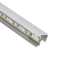 ALP-060 GLASS SHELF Ezüst - üvegpolc profil LED szalaghoz (Átlátszó búrával)