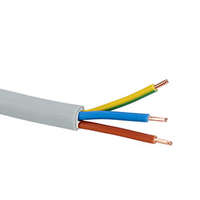 MBCU vezeték NYM-J (3x1.5 mm2) kör keresztmetszetű, szürke