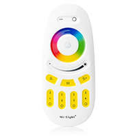 MiLight MiLight FUT096W Group Control csoport (4 zóna) RGB+W távirányító (RGB+W azaz RGB+fehér LED szalaghoz) - fekete, sárga