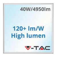 V-TAC V-TAC LED panel (600 x 600mm) 40W - hideg fehér 120Lm/W