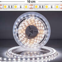 LED szalag kültéri 5050-60 (12 Volt) - hideg fehér DEKOR!