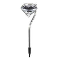  Kerti szolár LED lámpa kristály forma (30cm magas) gyémánt dizájn