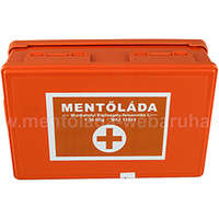 I elsősegély doboz (narancs) fali tartóval