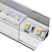 ANRO LED Profile ANRO LED Profile ALP-005 Ezüst - Alumínium sarok profil LED szalaghoz, szögletes (Átlátszó búrával)