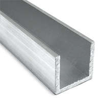  Építő - barkács profilok - Alumínium U profil LED szalaghoz (15x15x2 mm) nyers