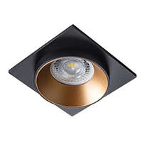 Kanlux Kanlux Beépíthető spot lámpatest Simen DSL-B/G/B négyzet, alu, fekete-arany-fekete