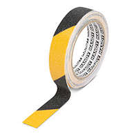  Csúszásmentes ragasztószalag figyelemfelhívó (5 m x 25 mm) - fekete-sárga sávos