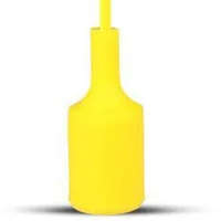  E27-es szilikon függőlámpa (minimal lámpatest) - sárga